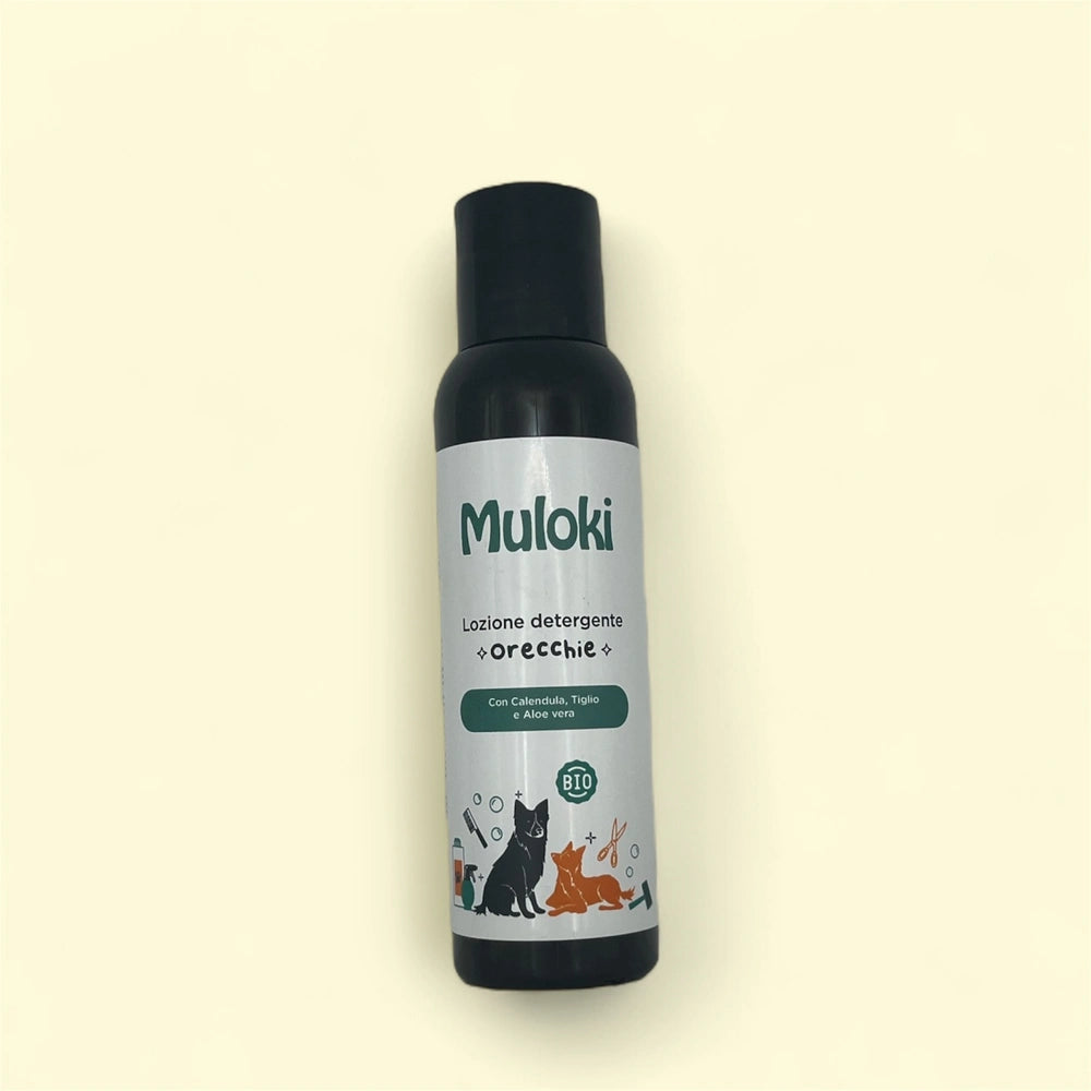 Lozione detergente orecchie per cani Muloki – pulizia delicata da 100 ml