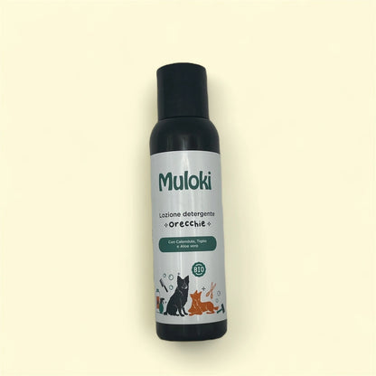 Lozione detergente orecchie per cani Muloki – pulizia delicata da 100 ml